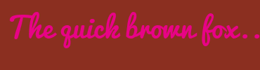 Image with Font Color E80386 and Background Color 8B2F20